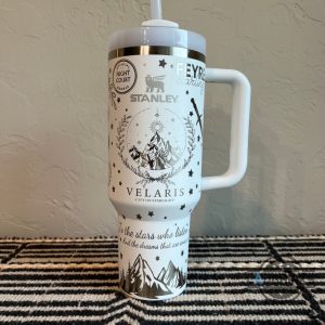 to the stars who listen acotar mug a court of thorns and roses tumblers velaris city of starlight stanley cup dupe 40oz bookworm bookish coffee lover gift laughinks 5
