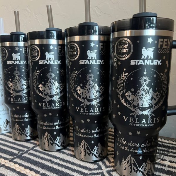 to the stars who listen acotar mug a court of thorns and roses tumblers velaris city of starlight stanley cup dupe 40oz bookworm bookish coffee lover gift laughinks 6