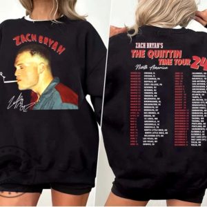 Vintage Zach Bryan The Quittin Time Tour 2024 Shirt The Quittin Time Tour Retro Sweatshirt Country Music Hoodie Zach Bryan Tshirt Who Grows Flowers Shirt giftyzy 3