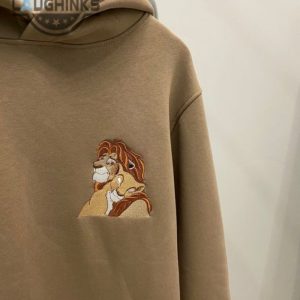 embroidered lion and lioness hoodies cartoon shirt embroidery tshirt sweatshirt hoodie gift laughinks 1