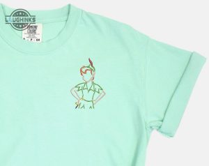 peter pan embroidered tshirt peter pan embroidered shirt peter pan t shirt disney shirt disney tshirt womens disney shirt embroidery tshirt sweatshirt hoodie gift laughinks 1