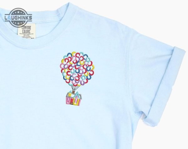 up house embroidered tshirt up house shirt disney up shirt up t shirt disney balloon shirt disney dog tshirt womens disney shirt embroidery tshirt sweatshirt hoodie gift laughinks 1 1