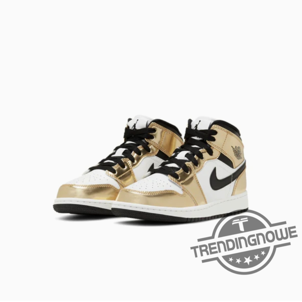 Air Jordan 1 Mid Se Metallic Gold