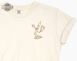 lumiere embroidered tshirt embroidered shirt beauty and the beast t shirt disney princess shirt disney tshirt womens disney shirt embroidery tshirt sweatshirt hoodie gift laughinks 1