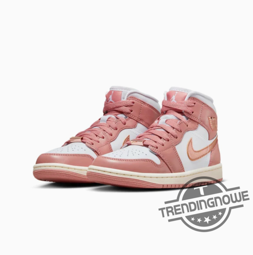 Wmns Air Jordan 1 Mid Se Red Stardust 12 Wmns Air Jordan 1 Mid Se Red Stardust trendingnowe 4