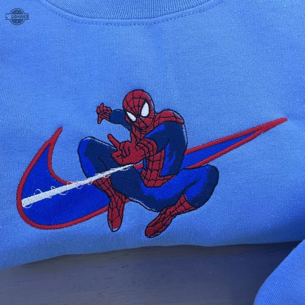 new spiderman no way home embroidered sweatshirt embroidery tshirt sweatshirt hoodie gift laughinks 1 1
