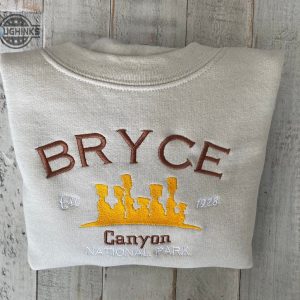 bryce canyon national park embroidered crewneck embroidered crewneck national park sweatshirt embroidery tshirt sweatshirt hoodie gift laughinks 1