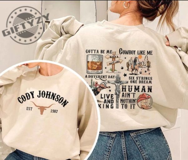 Cody Johnson Tour 2024 Shirt Country Music Cojo Unisex Sweatshirt Cody Johnson Concert 2024 Hoodie Cody Johnson Tshirt Cojo Country Music Shirt giftyzy 1