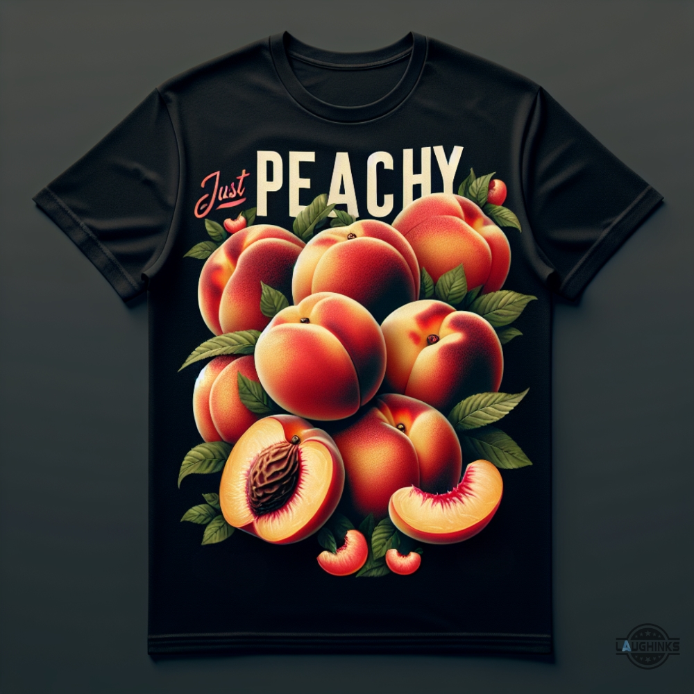 Just Peachy Shirt Sweatshirt Hoodie Mens Womens Funny Peaches Shirts Peaches Graphic 90S Trendy Tshirt Retro Y2k Vintage Graphic Tee Sassy Gift For Her