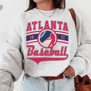 Vintage Atlanta Brave Crewneck Sweatshirt Atlanta Braves T Shirt Mens Atlanta Braves Tee Shirt Atlanta Braves Apparel Unique revetee 2