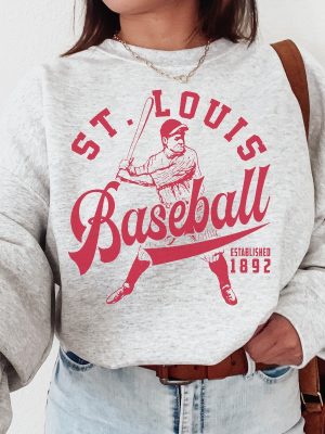 Vintage St Louis Cardinal Crewneck Sweatshirt Cardinals Est 1892 Shirt St Louis Baseball Retro Cardinals Shirt St Louis 1892 revetee 3