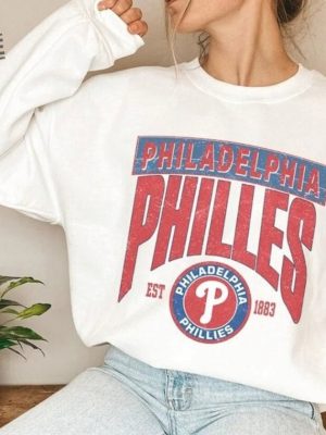 Vintage Philadelphia Baseball Shirt Philadelphia Hoodie Philly Baseball Sweatshirt Hoodie Baseball Fan Shirt Philadelphia Game Day revetee 2