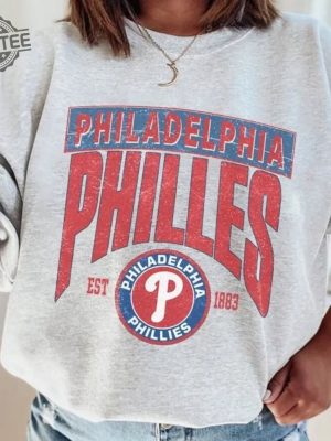 Vintage Philadelphia Baseball Shirt Philadelphia Hoodie Philly Baseball Sweatshirt Hoodie Baseball Fan Shirt Philadelphia Game Day revetee 3