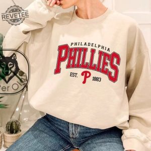 Vintage Phillies Baseball Sweatshirt Philadelphia Baseball Vintage Sweatshirt Retro Phillies Shirt Phillies Fan Sweatshirt revetee 2