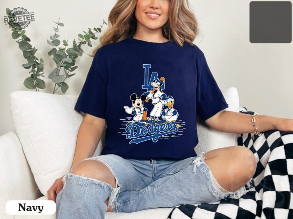 Disney Dodgers Shirt Mickey Shirt Mickey And Friends Shirt Disneyland Shirt Disney Retro Shirt La Dodgers Game Today Dodgers Game Today revetee 2