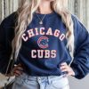 Vintage Chicago Cubs Stitches Fleece Crew Neck Sweatshirt Retro 90S Mlb Chicago Cubs Unisex Sweatshirt Chicago Cubs Sweatshirt revetee 1
