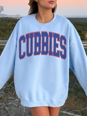 Chicago Baseball Sweatshirt Cubs Crewneck Chicago Baseball Crewneck Retro Vintage Chicago Crewneck Chicago Hometown Pride Cubbies Gift revetee 3