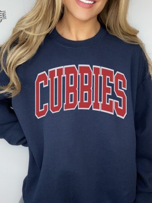 Chicago Baseball Sweatshirt Cubs Crewneck Chicago Baseball Crewneck Retro Vintage Chicago Crewneck Chicago Hometown Pride Cubbies Gift revetee 5