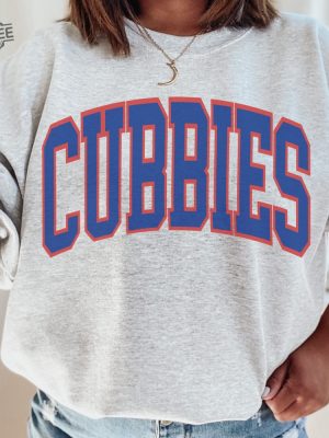 Chicago Baseball Sweatshirt Cubs Crewneck Chicago Baseball Crewneck Retro Vintage Chicago Crewneck Chicago Hometown Pride Cubbies Gift revetee 7