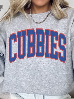 Chicago Baseball Sweatshirt Cubs Crewneck Chicago Baseball Crewneck Retro Vintage Chicago Crewneck Chicago Hometown Pride Cubbies Gift revetee 8