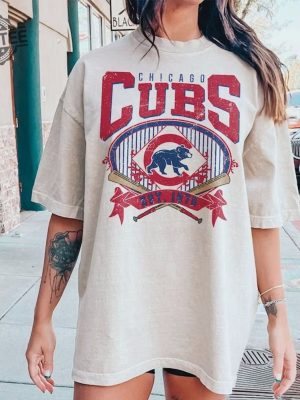 Chicago Baseball Sweatshirt Vintage Style Chicago Baseball Crewneck Sweatshirt Chicago Est 1870 Sweatshirt Chicago Cubs Sweatshirt revetee 3