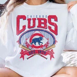 Chicago Baseball Sweatshirt Vintage Style Chicago Baseball Crewneck Sweatshirt Chicago Est 1870 Sweatshirt Chicago Cubs Sweatshirt revetee 4