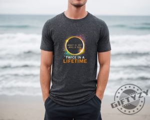 Total Solar Eclipse Twice In A Lifetime April 8 2024 Shirt Eclipse Event Hoodie Eclipse Souvenir Sweatshirt Celestial Tshirt Astronomy Gift giftyzy 3