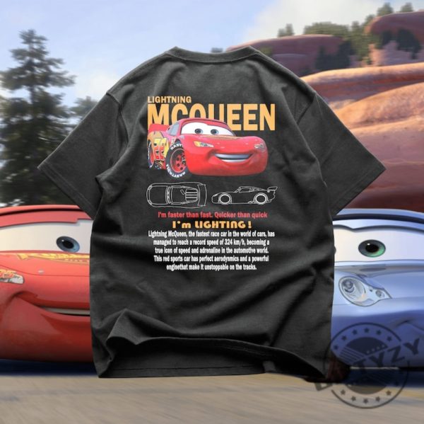Limited Mcqueen Shirt Lightning Mcqueen Fan Tshirt Cars Movie Mcqueen And Sally Sweatshirt Couple Hoodie Vintage Car Sally Shirt giftyzy 2