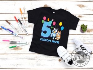 Bluey Birthday Shirt Custom Birthday Custom Bluey Tshirt Bingo Birthday Sisters Hoodie Birthday Girl Sweatshirt Birthday Boy Shirt giftyzy 5