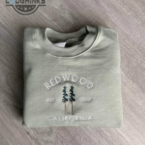 redwood embroidered sweater embroidery tshirt sweatshirt hoodie gift
