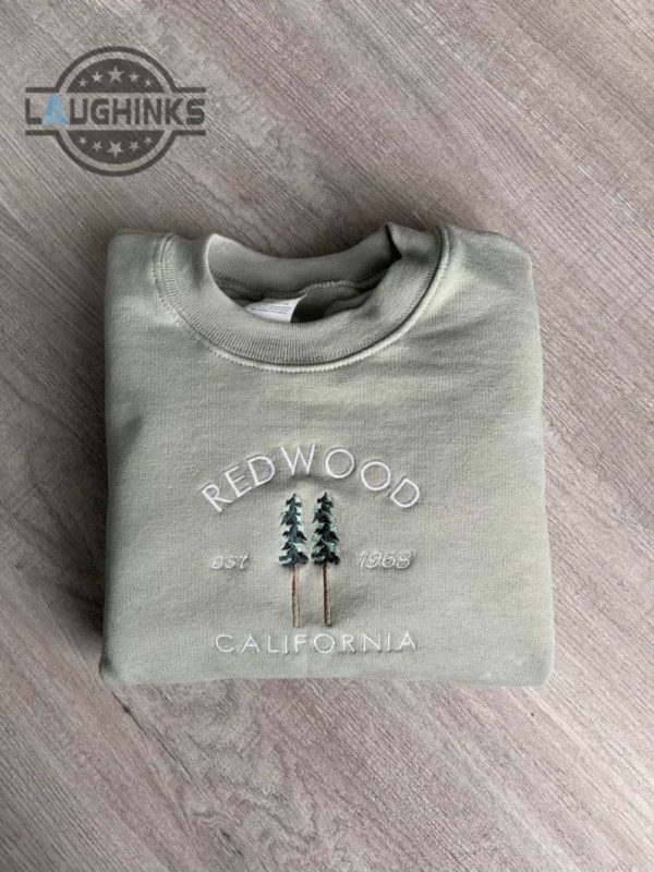 redwood embroidered sweater embroidery tshirt sweatshirt hoodie gift