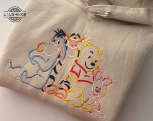 embroidered sweatshirt winnie the pooh disney world crewneck disneyland embroidered sweatshirt hoodie embroidery tshirt sweatshirt hoodie gift laughinks 1