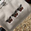 butterfly vintage embroidered sweatshirt embroidery tshirt sweatshirt hoodie gift laughinks 1