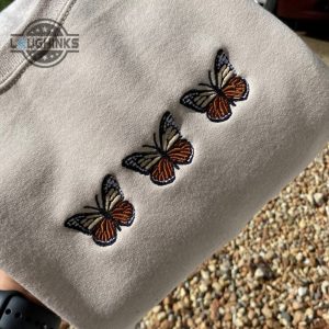 butterfly vintage embroidered sweatshirt embroidery tshirt sweatshirt hoodie gift laughinks 1 1