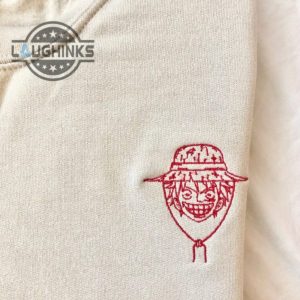 luffy one piece embroidered crewneck embroidery tshirt sweatshirt hoodie gift