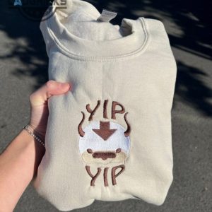 appa yip embroidered crewneck embroidery tshirt sweatshirt hoodie gift