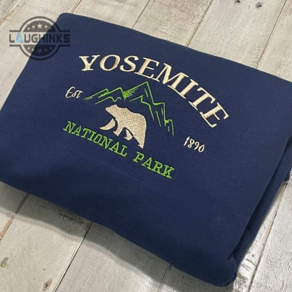 yosemite national park embroidered crewneckembroidered crewnecknational park sweatshirt embroidery tshirt sweatshirt hoodie gift laughinks 1