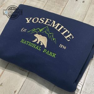 yosemite national park embroidered crewneckembroidered crewnecknational park sweatshirt embroidery tshirt sweatshirt hoodie gift laughinks 1 1