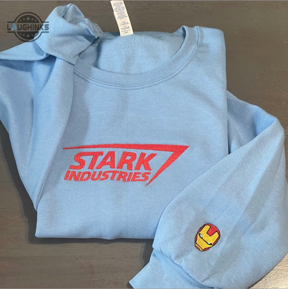 Stark Industries Embroidered Sweatshirt Embroidery Tshirt Sweatshirt Hoodie Gift