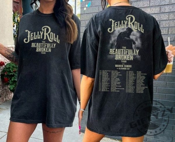 Jelly Roll The Beautifully Broken Tour 2024 Shirt Jelly Roll 2024 Concert Sweatshirt Jelly Roll Hoodie Jelly Roll Tour Tshirt The Beautifully Broken Tour Shirt giftyzy 1