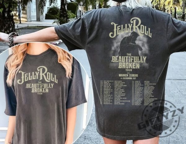 Jelly Roll The Beautifully Broken Tour 2024 Shirt Jelly Roll 2024 Concert Sweatshirt Jelly Roll Hoodie Jelly Roll Tour Tshirt The Beautifully Broken Tour Shirt giftyzy 2
