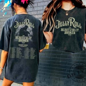 Jelly Roll The Beautifully Broken Tour 2024 Shirt Jelly Roll 2024 Concert Sweatshirt Jelly Roll Hoodie Jelly Roll Tour Tshirt The Beautifully Broken Tour Shirt giftyzy 3