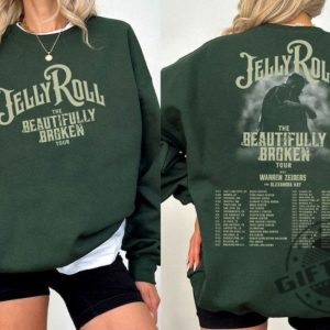 Jelly Roll The Beautifully Broken Tour 2024 Shirt Jelly Roll 2024 Concert Sweatshirt Jelly Roll Hoodie Jelly Roll Tour Tshirt The Beautifully Broken Tour Shirt giftyzy 5