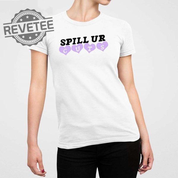 Olivia Rodrigo Spill Ur Guts Boyfriend Fit Girls World Tour T Shirt Unique revetee 2