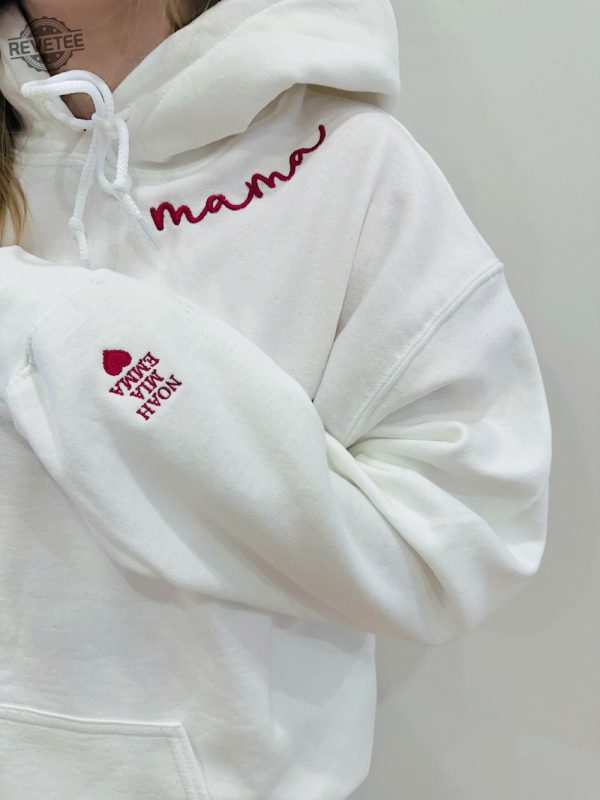 Mama Embroidered Sweatshirt Embroidered Mom Sweatshirt First Mothers Day Gift Unique revetee 5