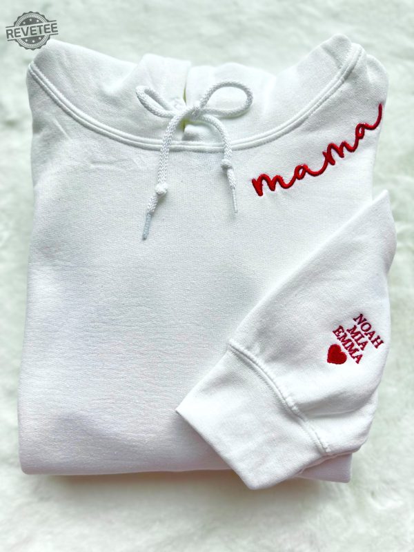 Mama Embroidered Sweatshirt Embroidered Mom Sweatshirt First Mothers Day Gift Unique revetee 6