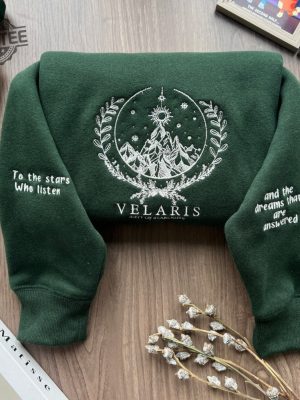 Velaris Embroidered Sweatshirt Velaris City Of Starlight Embroidered Shirt Velaris Sweatshirt Acotar Sweatshirt Velaris Embroidered Unique revetee 4