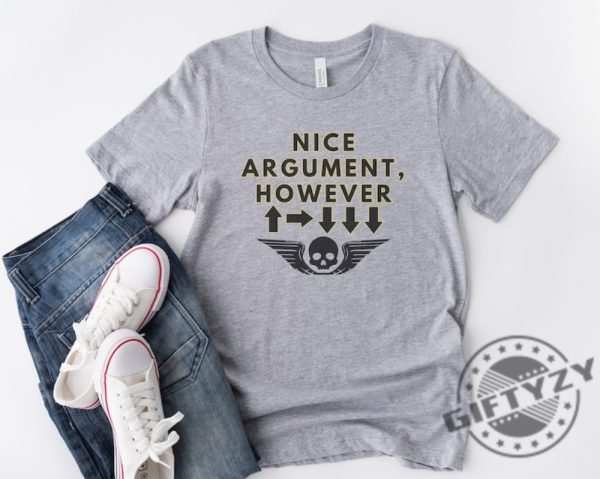 Nice Argument 500Kg Shirt For Divers 2 Fans Tshirt Malevelon Creek Gamer Hoodie Funny Video Game Sweatshirt Hell 2 Gamer Gift giftyzy 1