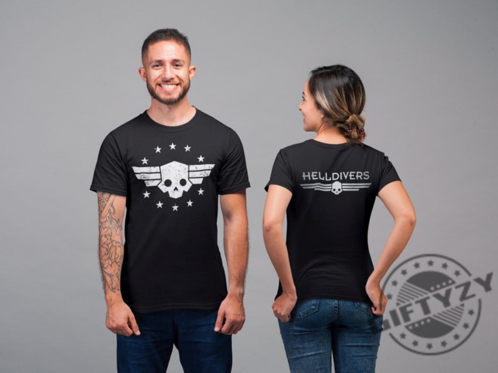 Helldivers 2 Game Shirt Libertea Democracy Super Citizen Super Earth Earth Official Merch Unisex Tshirt Helldivers 2 Shirt