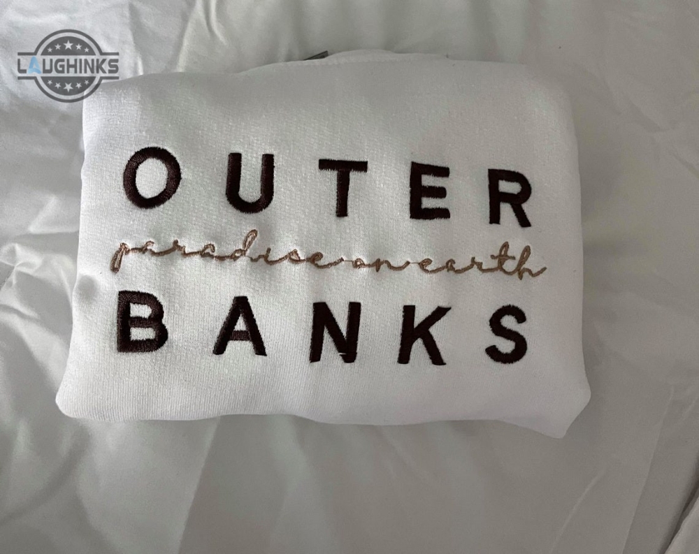 Outer Banks Embroidered Crewneck Choose Your Colors Embroidery Tshirt Sweatshirt Hoodie Gift